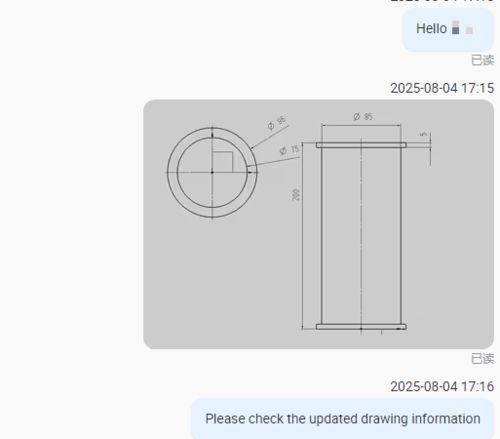 Dernière affaire concernant Client américain - personnalisation de tubes à quartz
