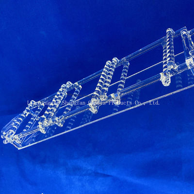 qualité  High Purity Fused Silica Quartz Boat High Temperature Resistant Quartz Boat for Tube Furnace Laboratory Sintering Usine
