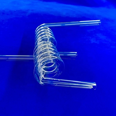 qualité  Factory Custom Laboratory High Temperature And Corrosion Resistant Quartz Spiral Tube Usine