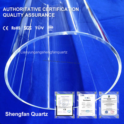 qualité  Clear Quartz Tube for Semiconductor and Optical Applications Usine