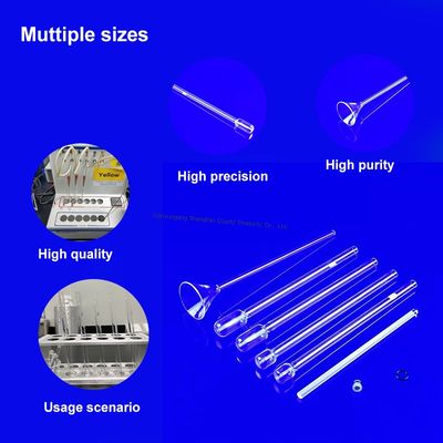 qualité  High Temperature Resistant Quartz Glass BET Adsorption Tubes Corrosion Resistant Highly Transparent Usine