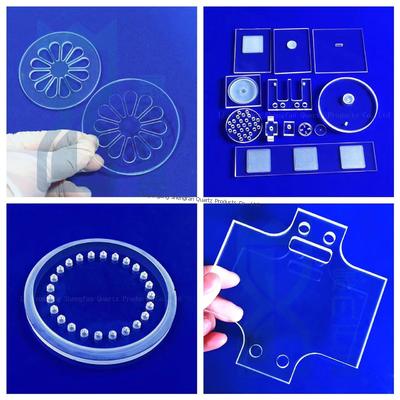qualité  High Purity SIO2>99.99% Fused Quartz Plate with 92% Light Transmittance and ±0.02mm Tolerance Usine