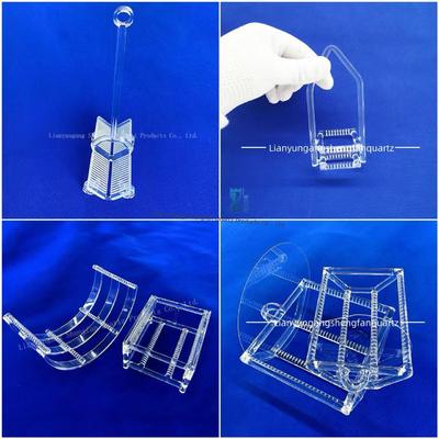 qualité  High-temperature resistant transparent quartz glass tube quartz boat Usine