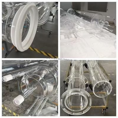 qualité  Custom Large Diameter Quartz Glass Pipe With Heat resistant Usine