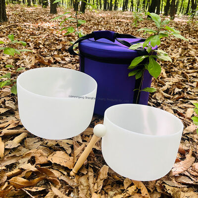 qualité  Custom Logo 99.99% Pure Quartz Crystal Singing Bowl Tuned to 440Hz/432Hz for Chakra Balancing Usine
