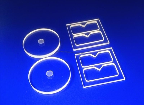 qualité  Polished Surface Fused Silica Glass , Silica Glass Plate Transparant glass milling visible light transmittance Usine
