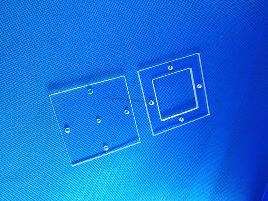 qualité  Customized Quartz Glass Plate Quartz Glass Sheet for Fixing Test Tube Standard-Sized Holes Processing Plate Usine