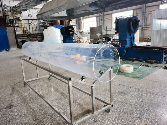 Transmittance élevée transparente de semi-conducteur de tube en verre de quartz de chauffage