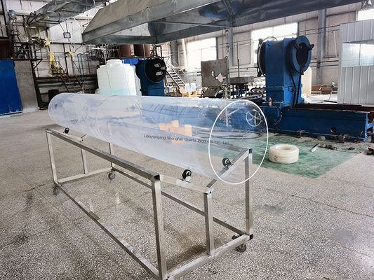 Tubes de verre de quartz transparentes à haute transmission avec une bonne isolation électrique et une bonne résistance à la corrosion