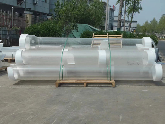 Transmittance élevée transparente de semi-conducteur de tube en verre de quartz de chauffage