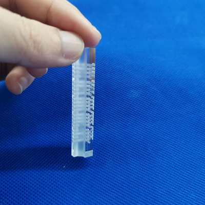 Clair optique de cylindre de fraisage de Rod en verre de quartz de finition de commande numérique par ordinateur fondu pour le semi-conducteur solaire
