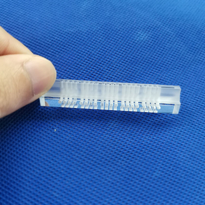 Clair optique de cylindre de fraisage de Rod en verre de quartz de finition de commande numérique par ordinateur fondu pour le semi-conducteur solaire