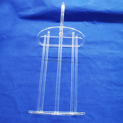 Porte-plaquettes à fentes, barquette en verre de quartz