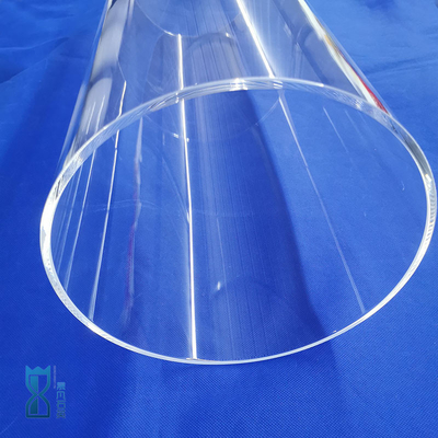 Tubes de verre de quartz clair de haute qualité avec un diamètre de silice de grande taille