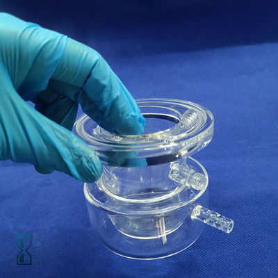 Réacteur de verre de quartz clair pour laboratoire