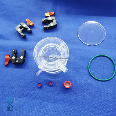 Réacteur de verre de quartz clair pour laboratoire