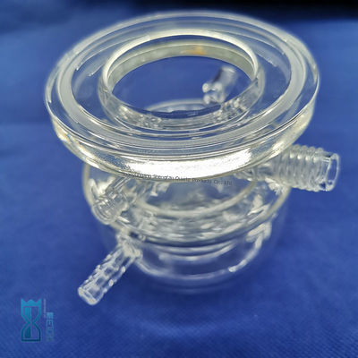 Réacteur de verre de quartz clair pour laboratoire