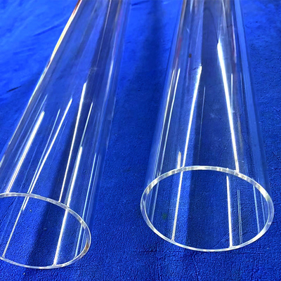 Résistance à haute température Toutes les tailles de tubes capillaires en verre quartz en silice fondu Tubes en verre quartz transparents