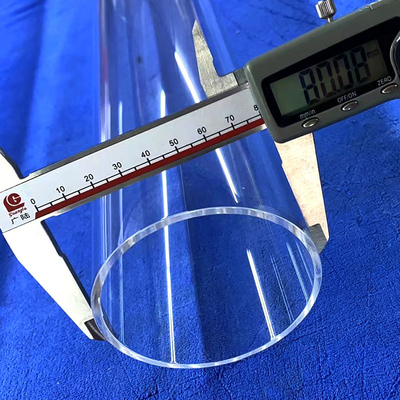 Résistance à haute température Toutes les tailles de tubes capillaires en verre quartz en silice fondu Tubes en verre quartz transparents