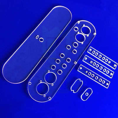 Plaque de verre de quartz optique transparent personnalisé de haute pureté avec une tolérance de ±0,02 mm