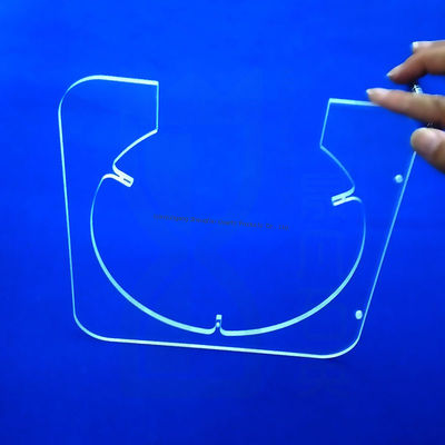 Feuille de verre de quartz fusionné optique personnalisé avec haute transmittance