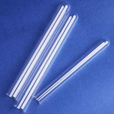 Fabrique de tubes d'essai de quartz de laboratoire résistants à la corrosion