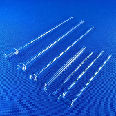 Fabrique de tubes d'essai de quartz de laboratoire résistants à la corrosion