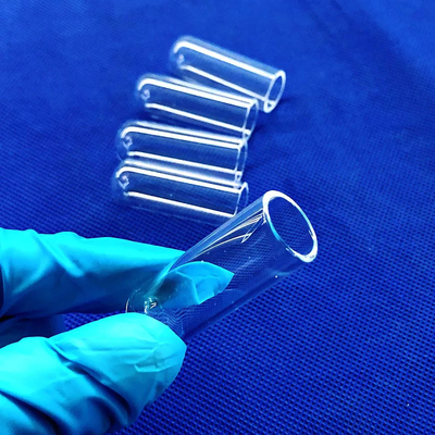 Fabrique de tubes d'essai de quartz de laboratoire résistants à la corrosion