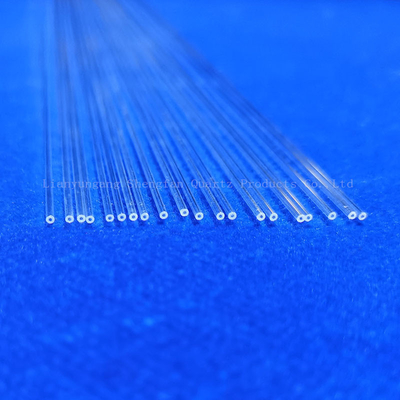Fabrication personnalisée transparente de petit diamètre de quartz capillaire résistant à la corrosion à haute température