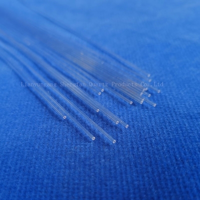 Fabrication personnalisée transparente de petit diamètre de quartz capillaire résistant à la corrosion à haute température