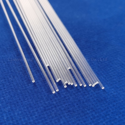Fabrication personnalisée transparente de petit diamètre de quartz capillaire résistant à la corrosion à haute température