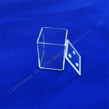 Réservoir carré en verre de quartz destiné aux laboratoires pour les fluides de mesure résistants à la corrosion