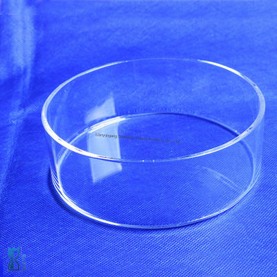 Plaque de verre de quartz résistante à la corrosion à haute transmission pour une utilisation en laboratoire à haute température