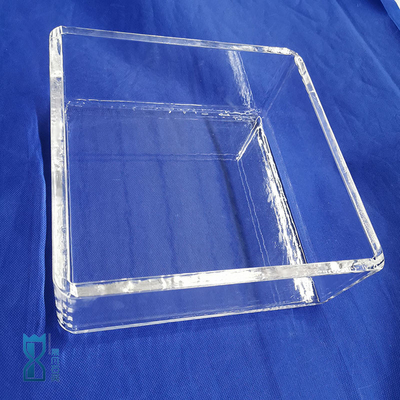 Réservoir carré en verre de quartz destiné aux laboratoires pour les fluides de mesure résistants à la corrosion