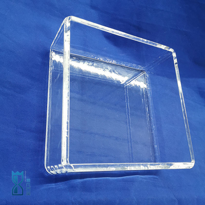 Réservoir carré en verre de quartz destiné aux laboratoires pour les fluides de mesure résistants à la corrosion
