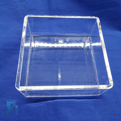 Réservoir carré en verre de quartz destiné aux laboratoires pour les fluides de mesure résistants à la corrosion