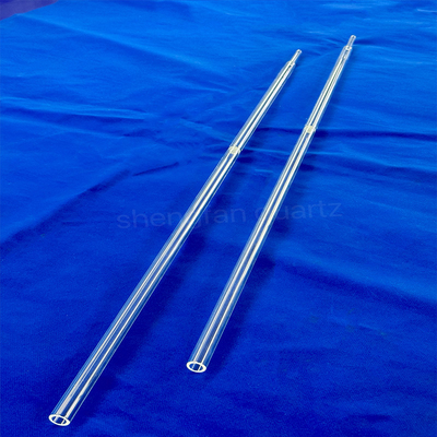 Produits de tubes de verre au quartz poli transparents