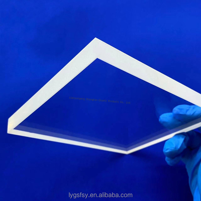 Applications optiques de précision Plaque de verre au quartz avec une technologie avancée et une durabilité