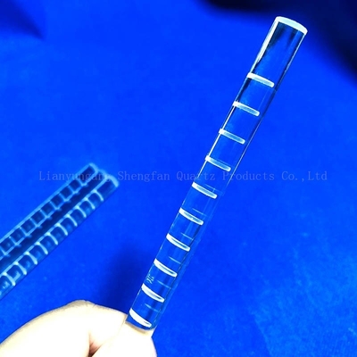 Clair optique de cylindre de fraisage de Rod en verre de quartz de finition de commande numérique par ordinateur fondu pour le semi-conducteur solaire