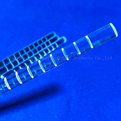 Clair optique de cylindre de fraisage de Rod en verre de quartz de finition de commande numérique par ordinateur fondu pour le semi-conducteur solaire