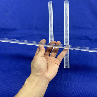 Clair optique de cylindre de fraisage de Rod en verre de quartz de finition de commande numérique par ordinateur fondu pour le semi-conducteur solaire