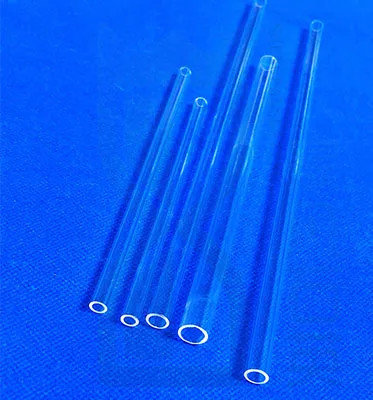 Tubes de quartz transparentes résistantes aux températures élevées