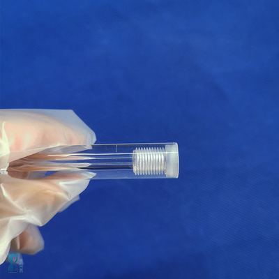 Pipe de fil de quartz de laboratoire scellée à haute température de haute pureté sur mesure