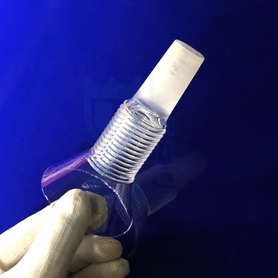Pipe de fil de quartz de laboratoire scellée à haute température de haute pureté sur mesure