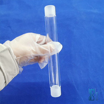 Pipe de fil de quartz de laboratoire scellée à haute température de haute pureté sur mesure