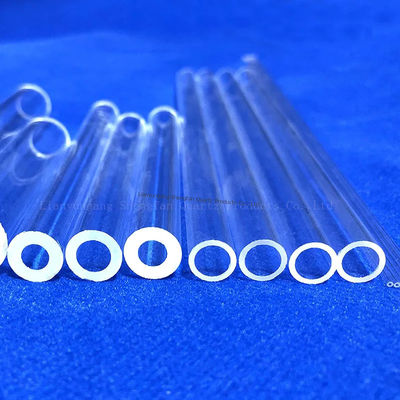 SiO2 à haute pureté 99,99% Tuyau en verre de quartz à 1180°C point de recuit et 1100°C point de déformation à usage industriel