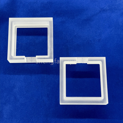 Finition CNC de produits en quartz glacé opaque à haute température et résistant à la corrosion sur mesure