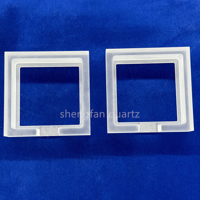 Finition CNC de produits en quartz glacé opaque à haute température et résistant à la corrosion sur mesure