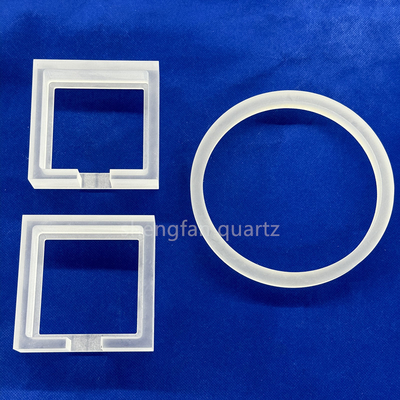 Finition CNC de produits en quartz glacé opaque à haute température et résistant à la corrosion sur mesure