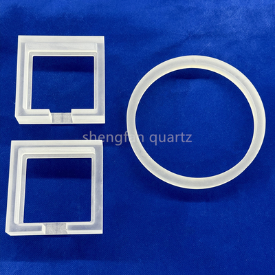 Finition CNC de produits en quartz glacé opaque à haute température et résistant à la corrosion sur mesure